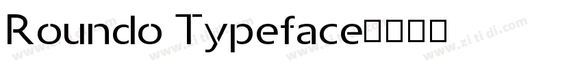Roundo Typeface字体转换